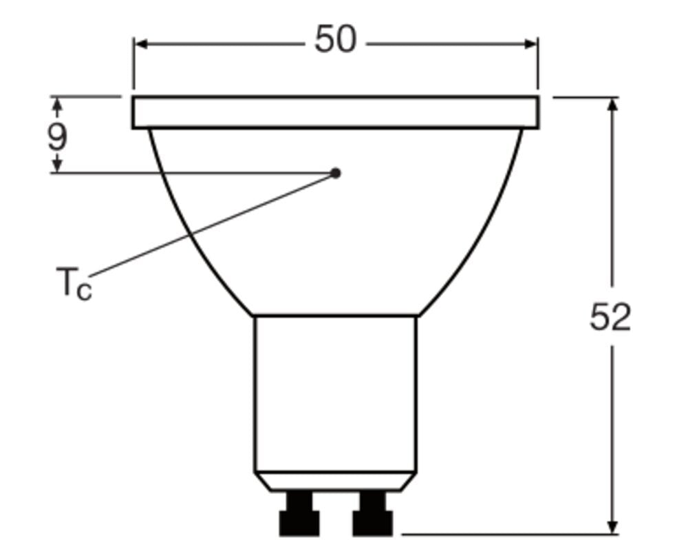 LEDVANCE PAR16 GU10 LED Spot 8.3W Dimmable 927 - 4099854058752
