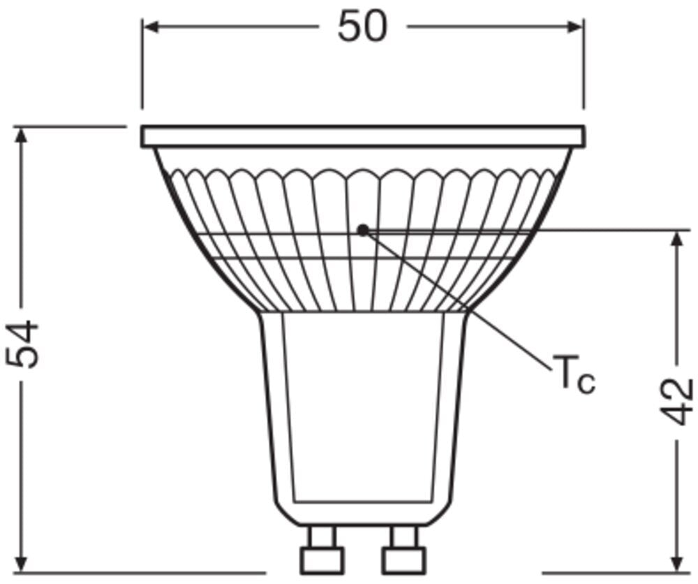 LEDVANCE PAR16 GU10 LED Spot 4.5W 940 Dimmable - 4099854045509