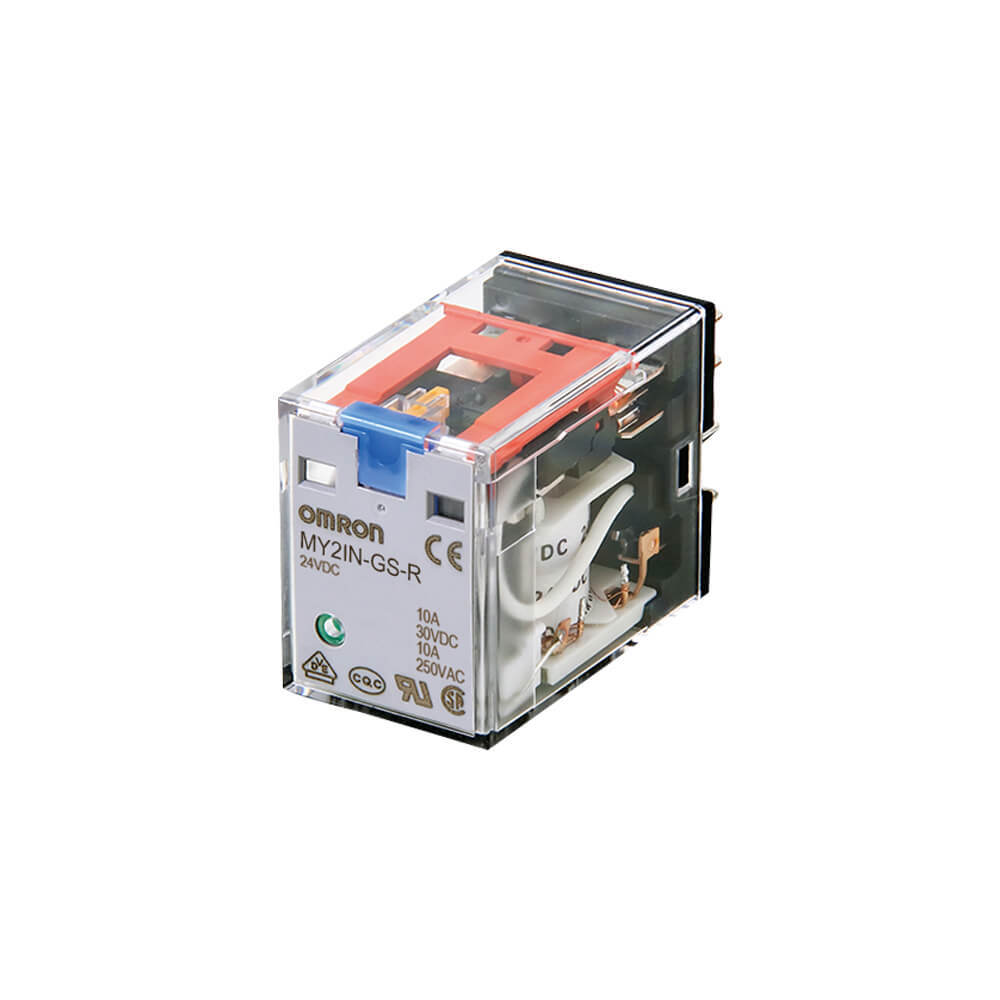 Omron MY4 14-Pin Relay 4PDT 6A With LED Indicators - MY4 5735D