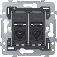 Dual RJ45 UTP Cat6 PoE++ Network Connection Base - 170-79262