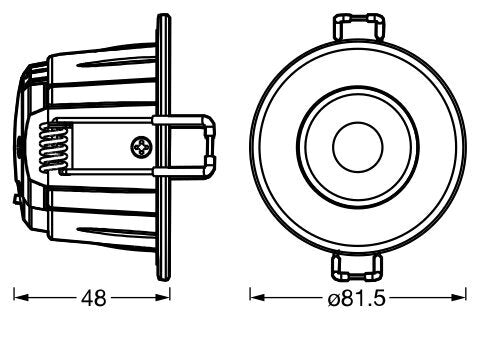 LEDVANCE 5.5W CCT Adjustable IP65 Recessed Spot Light - 4099854092701