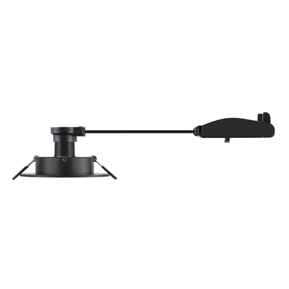 SLV New Tria 75 XL Round GU10 Recessed Ceiling Light Black - 1007625