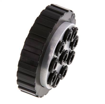 POM Multi-coupling Plug 10x6 mm Push-in Connections Vacuum