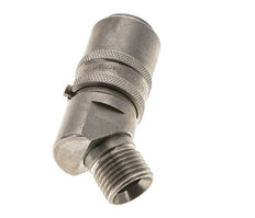 Stainless Steel DN 9 Mold Coupling Socket M16x1.5 Male Threads 45-deg