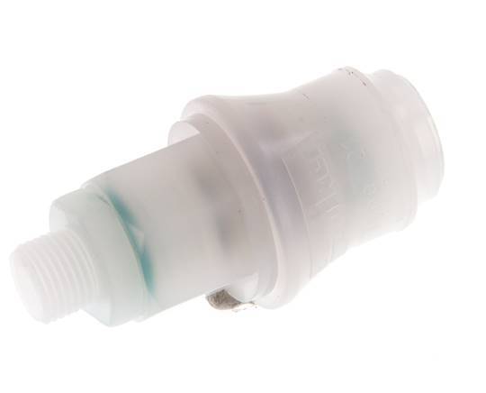 PVDF DN 5 Coupling Socket G 1/8 inch Male Threads