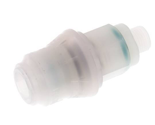 PVDF DN 5 Coupling Socket G 1/8 inch Male Threads