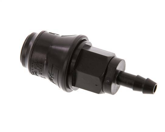 POM DN 5 Coupling Socket 6 mm Hose Pillar