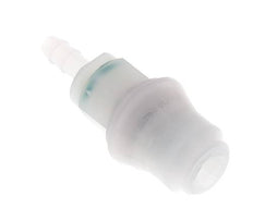 PVDF DN 5 Coupling Socket 6 mm Hose Pillar