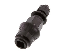 POM DN 5 Coupling Socket 6x8 mm Union Nut Bulkhead