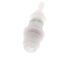 PVDF DN 5 Coupling Socket 6 mm Hose Pillar Bulkhead
