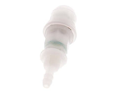PVDF DN 5 Coupling Socket 6 mm Hose Pillar Bulkhead