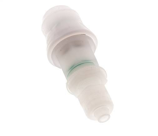PVDF DN 5 Coupling Socket 6x8 mm Union Nut Bulkhead