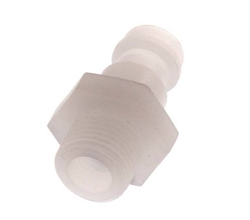 PVDF DN 5 Coupling Plug G 1/8 inch Male Threads