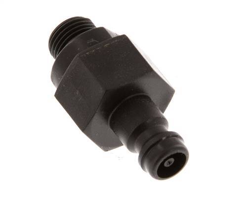POM DN 5 Coupling Plug G 1/8 inch Male Threads Double Shut-Off