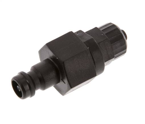 POM DN 5 Coupling Plug 4x6 mm Union Nut Double Shut-Off