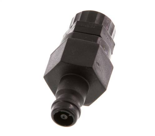 POM DN 5 Coupling Plug 6x8 mm Union Nut Double Shut-Off