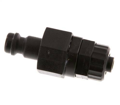 POM DN 5 Coupling Plug 6x8 mm Union Nut Double Shut-Off