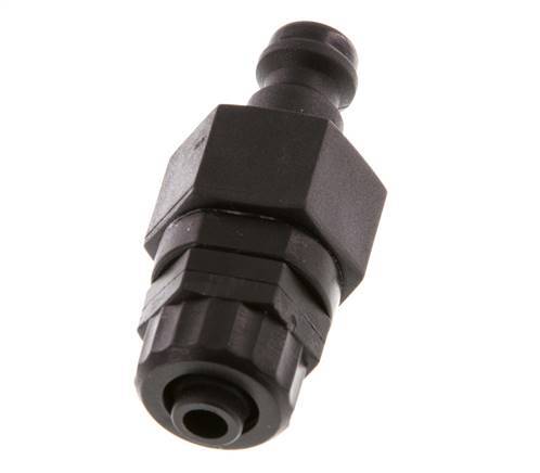 POM DN 5 Coupling Plug 6x8 mm Union Nut Double Shut-Off