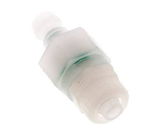PVDF DN 5 Coupling Plug 6x8 mm Union Nut Double Shut-Off