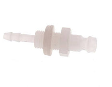 PVDF DN 5 Coupling Plug 4 mm Hose Pillar Bulkhead