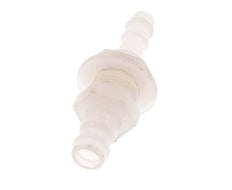 PVDF DN 5 Coupling Plug 6 mm Hose Pillar Bulkhead