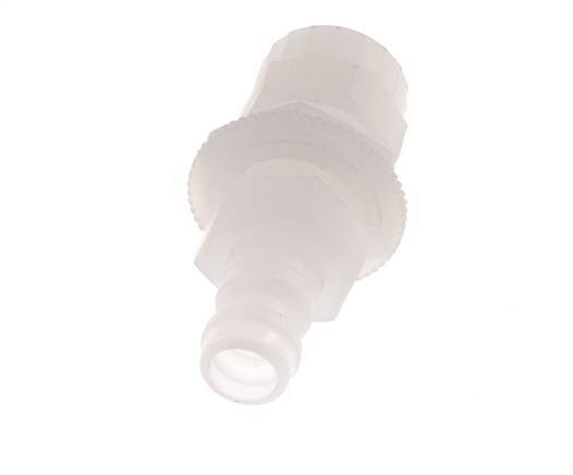 PVDF DN 5 Coupling Plug 6x8 mm Union Nut Bulkhead