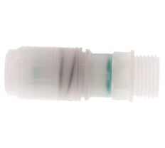 PVDF DN 7.2 Coupling Socket G 1/2 inch Male Threads