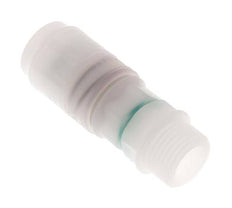 PVDF DN 7.2 Coupling Socket G 1/2 inch Male Threads