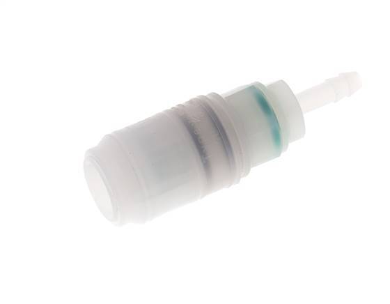 PVDF DN 7.2 Coupling Socket 6 mm Hose Pillar