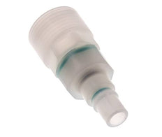 PVDF DN 7.2 Coupling Plug G 1/2 inch Female Threads Double Shut-Off