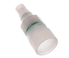 PVDF DN 7.2 Coupling Plug G 1/2 inch Female Threads Double Shut-Off