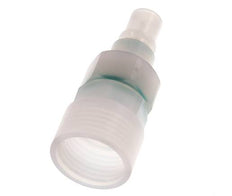 PVDF DN 7.2 Coupling Plug G 1/2 inch Female Threads Double Shut-Off