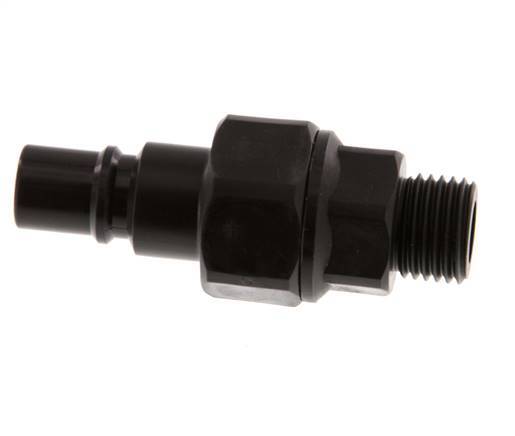 POM DN 7.2 Coupling Plug G 1/4 inch Male Threads Double Shut-Off