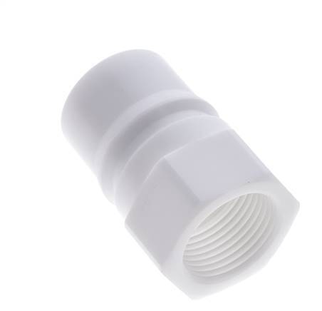 POM DN 25 Hydraulic Coupling Plug G 1 inch Female Threads ISO 7241-1 B