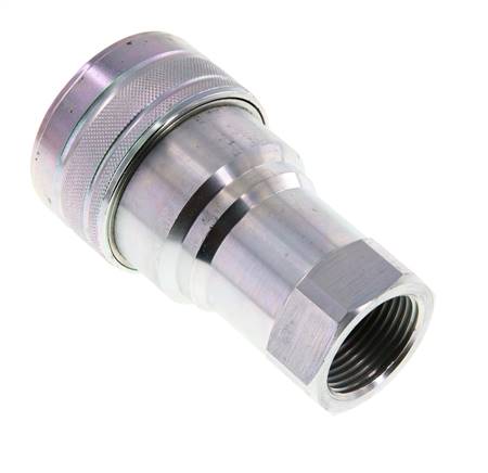 Steel DN 40 Hydraulic Coupling Socket G 1 1/2 inch Female Threads ISO 7241-1 B D 44.5mm