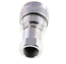 Steel DN 40 Hydraulic Coupling Socket G 1 1/4 inch Female Threads ISO 7241-1 B D 44.5mm
