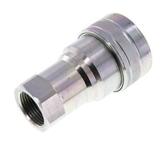 Steel DN 40 Hydraulic Coupling Socket G 1 1/4 inch Female Threads ISO 7241-1 B D 44.5mm