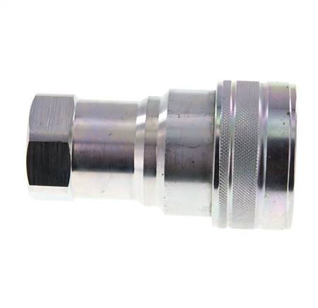 Steel DN 40 Hydraulic Coupling Socket G 1 1/2 inch Female Threads ISO 7241-1 B D 44.5mm