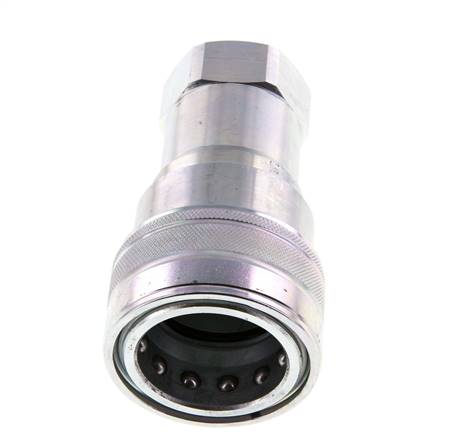 Steel DN 40 Hydraulic Coupling Socket G 1 1/2 inch Female Threads ISO 7241-1 B D 44.5mm