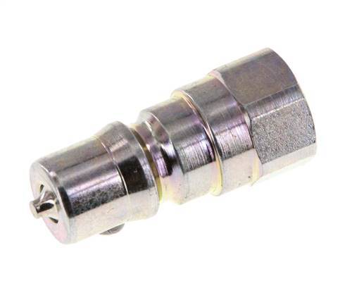 Steel DN 5 Hydraulic Coupling Plug G 1/8 inch Female Threads ISO 7241-1 B D 10.9mm