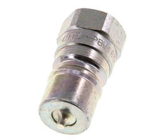 Steel DN 10 Hydraulic Coupling Plug G 3/8 inch Female Threads ISO 7241-1 B D 19.1mm