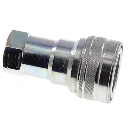 Steel DN 20 Hydraulic Coupling Socket 3/4 inch Female NPT Threads ISO 7241-1 B D 31.4mm