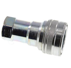 Steel DN 20 Hydraulic Coupling Socket 3/4 inch Female NPT Threads ISO 7241-1 B D 31.4mm