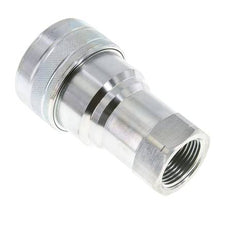 Steel DN 40 Hydraulic Coupling Socket 1 1/4 inch Female NPT Threads ISO 7241-1 B D 44.5mm