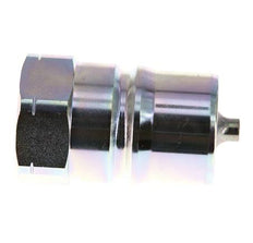 Steel DN 50 Hydraulic Coupling Plug 2 inch Female NPT Threads ISO 7241-1 B D 63.2mm