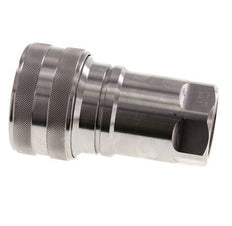 Stainless Steel DN 40 Hydraulic Coupling Socket G 1 1/2 inch Female Threads ISO 7241-1 B D 44.5mm