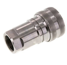 Stainless Steel DN 25 Hydraulic Coupling Socket G 1 inch Female Threads ISO 7241-1 B D 37.8mm