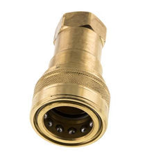 Brass DN 20 Hydraulic Coupling Socket G 3/4 inch Female Threads ISO 7241-1 B D 31.4mm