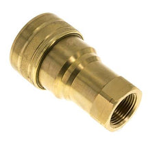 Brass DN 50 Hydraulic Coupling Socket 2 inch Female NPT Threads ISO 7241-1 B D 63.2mm
