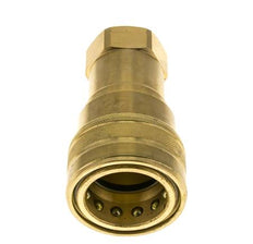 Brass DN 50 Hydraulic Coupling Socket 2 inch Female NPT Threads ISO 7241-1 B D 63.2mm